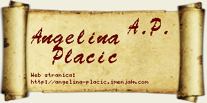 Angelina Plačić vizit kartica